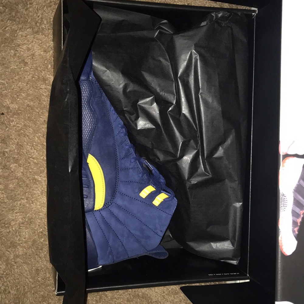 Jordan 12s Michigan Wolverines